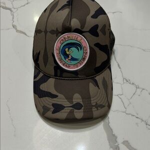 O'Neill Brown Camo Cap with Cartoon Patch